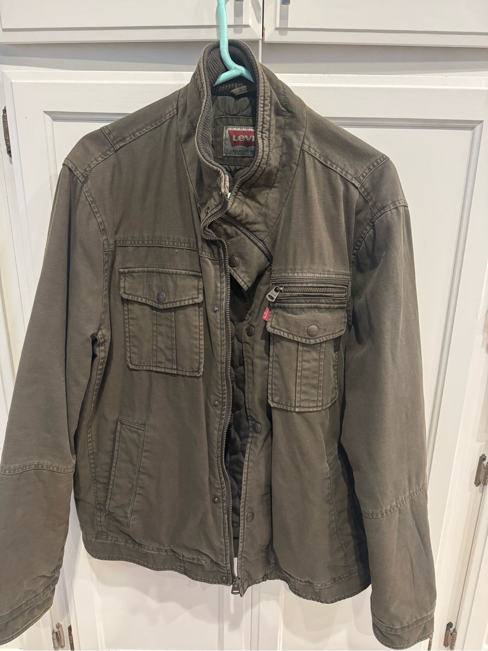 Levi's Men's brown Military-Style Bomber Jacket